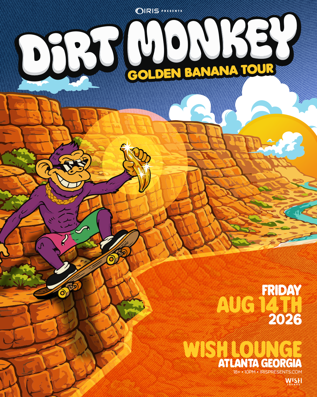 Dirt Monkey at Wish Lounge Friday, Aug 14, 2026
