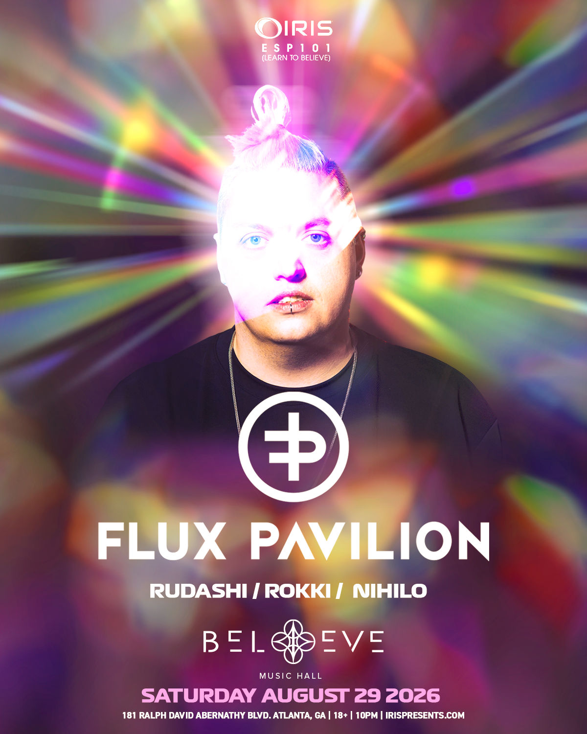 Flux Pavilion at Believe Music Hall Saturday, Aug 29, 2026