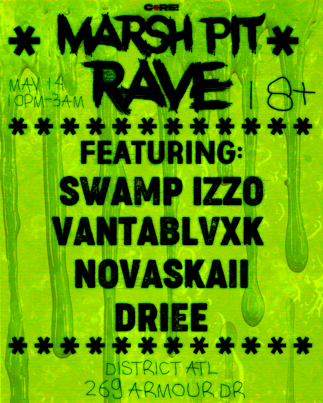 Core: Marsh Pit Rave at District Thursday, May 14, 2026