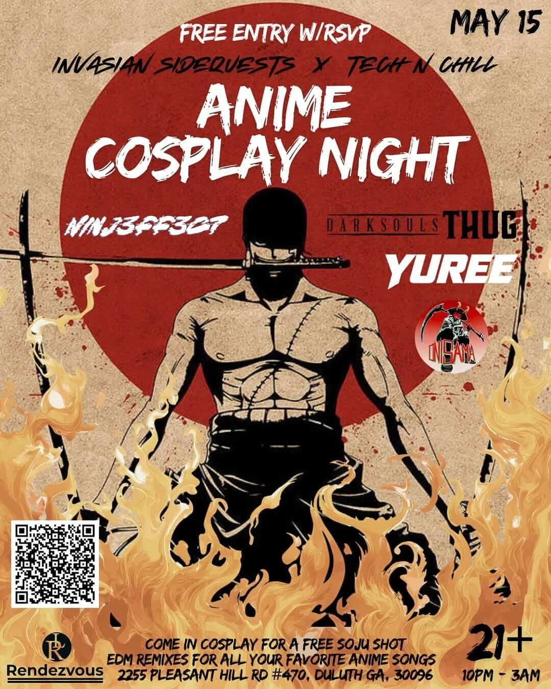 InvAsian Sidequests x Technchill at Rendezvous Friday, May 15, 2026