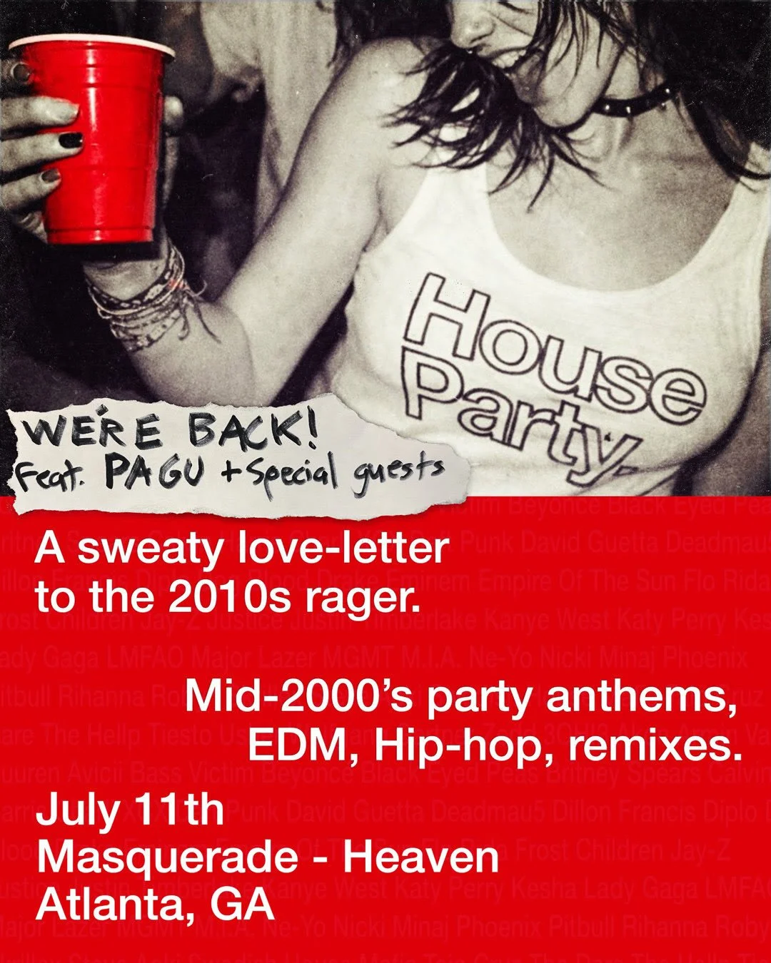 House Party Rave at The Masquerade Saturday, Jul 11, 2026
