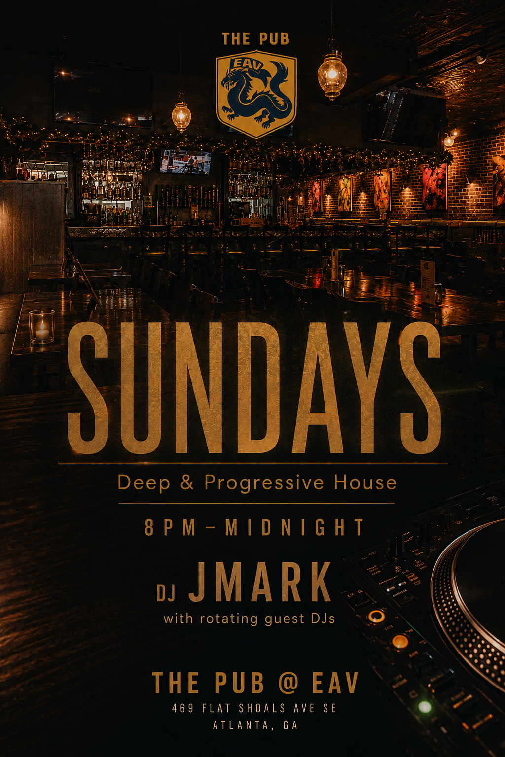 DJ JMark at The Pub EAV Sunday, May 24, 2026