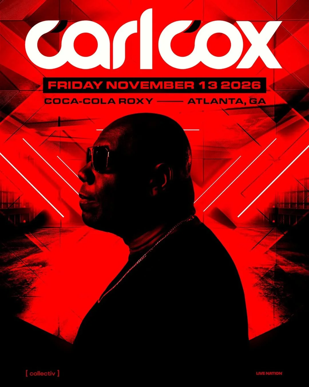 Carl Cox at The Coca-Cola Roxy Friday, Nov 13, 2026