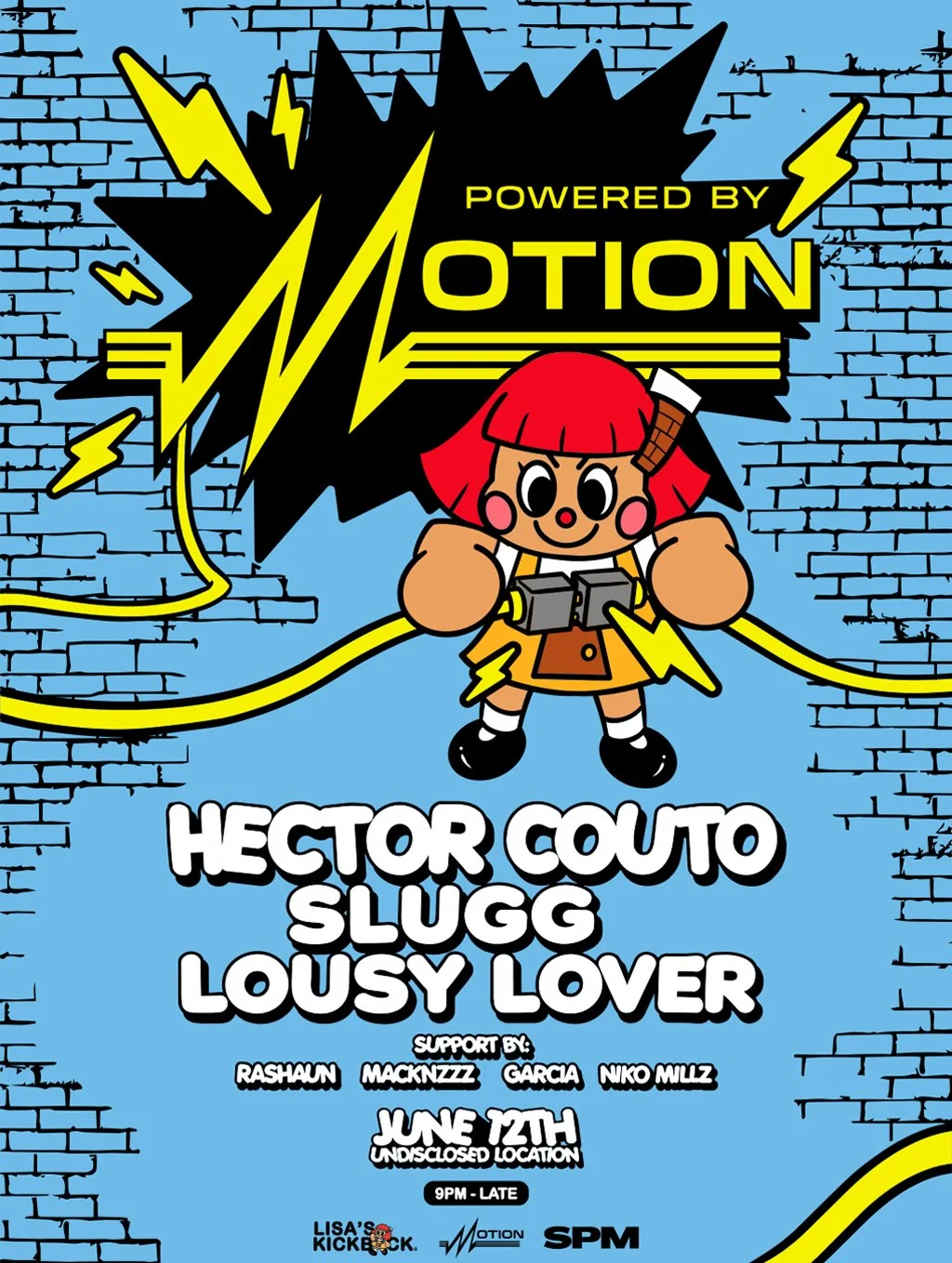  Motion: Hector Couto, Slugg, Lousy Lover at Secret Location Friday, Jun 12, 2026