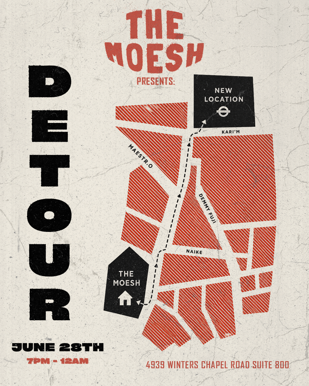 The Moesh: Detour at Corona Bar Sunday, Jun 28, 2026