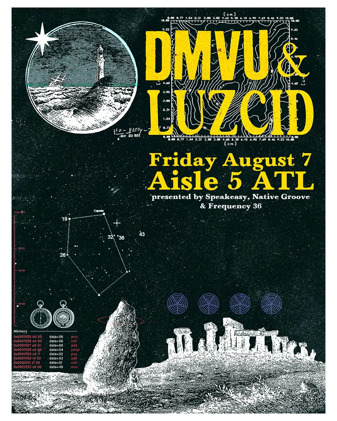 DMVU, Luscid at Aisle 5 Friday, Aug 7, 2026