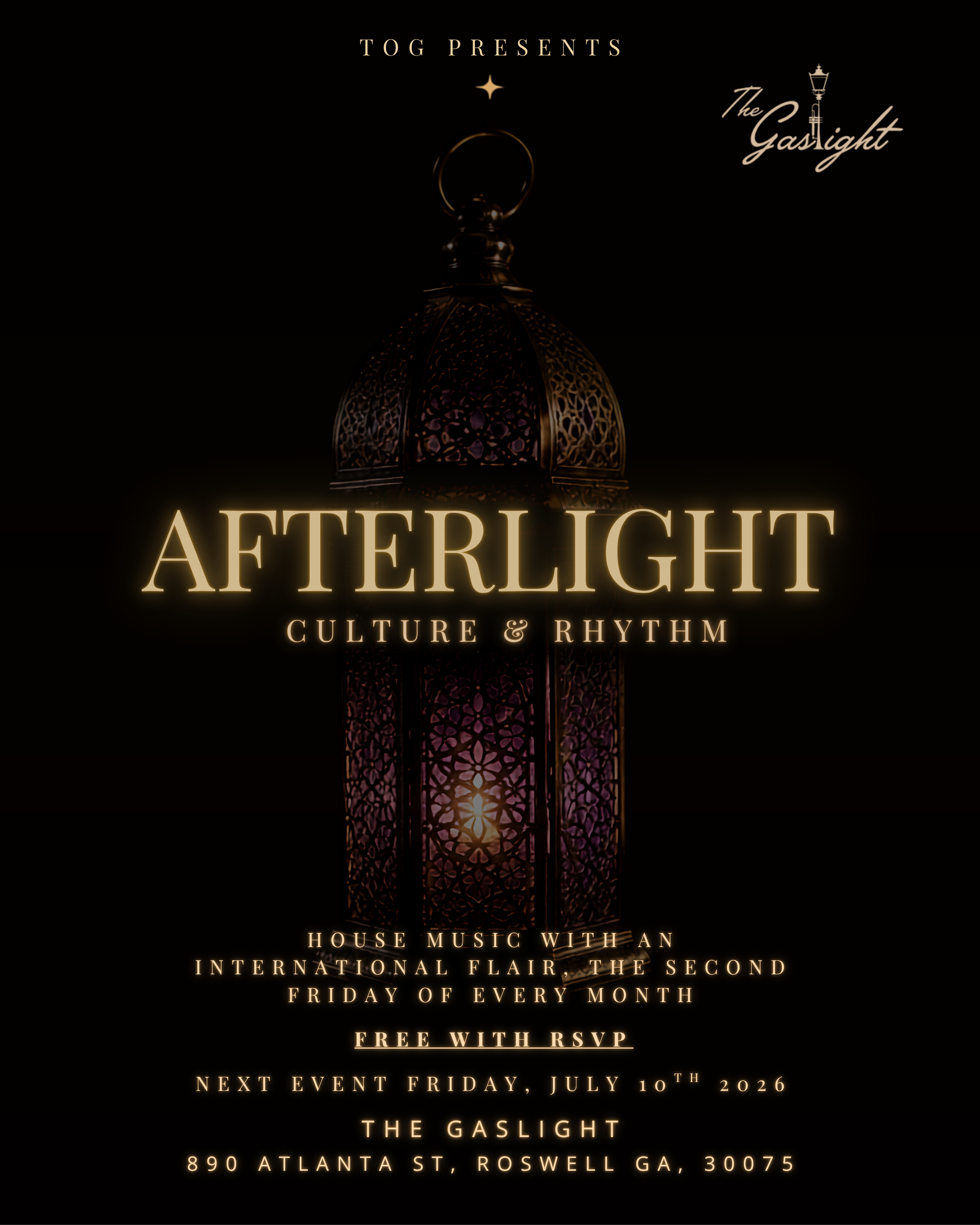Afterlight at The Gaslight Friday, Jul 10, 2026