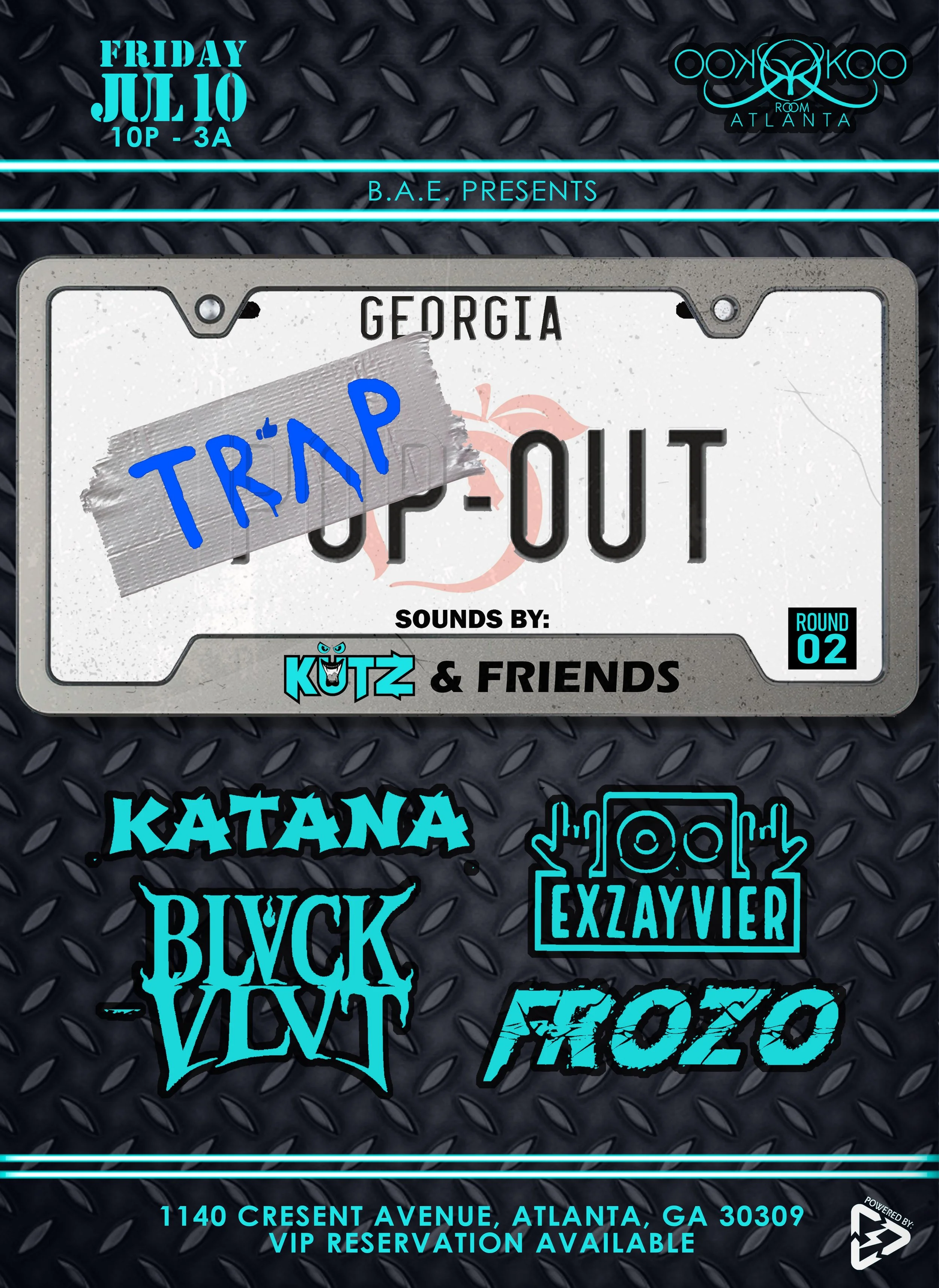 ATL TRAP-OUT at Koo Koo Room Friday, Jul 10, 2026