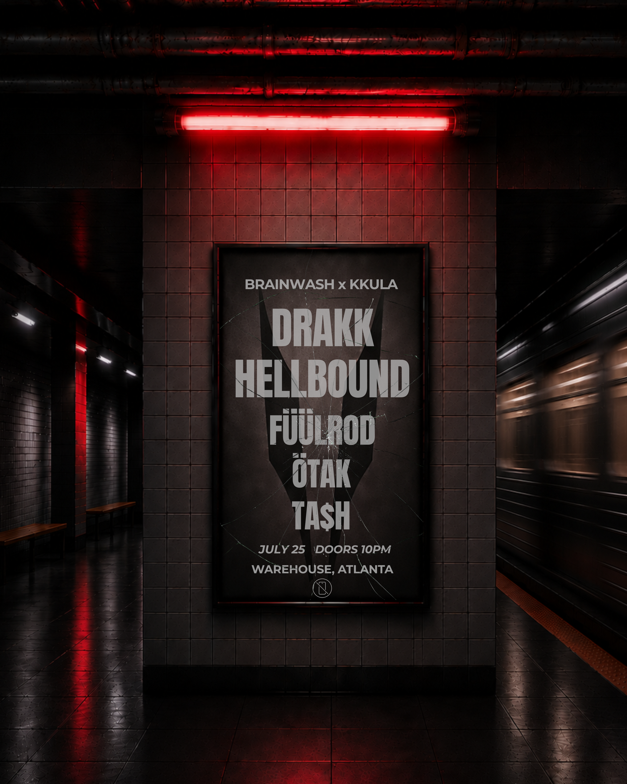 Brainwash x Kkula at Secret Location Saturday, Jul 25, 2026