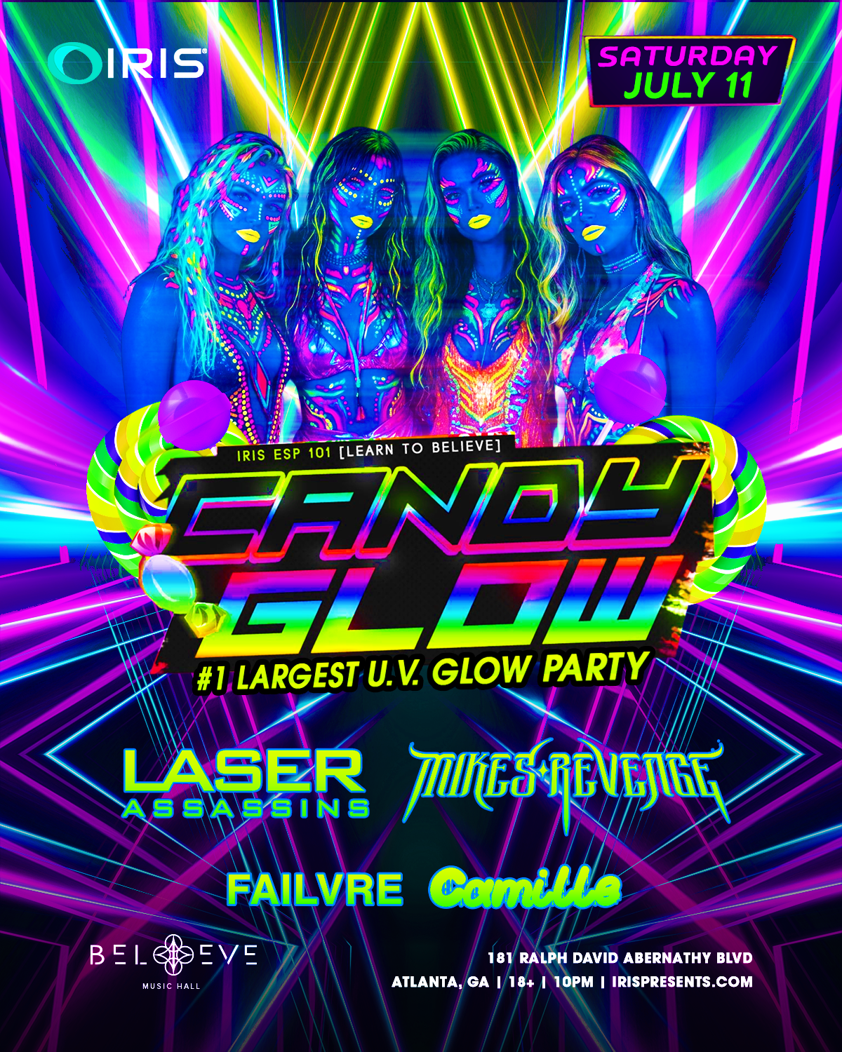 Candyglow at Believe Music Hall Saturday, Jul 11, 2026