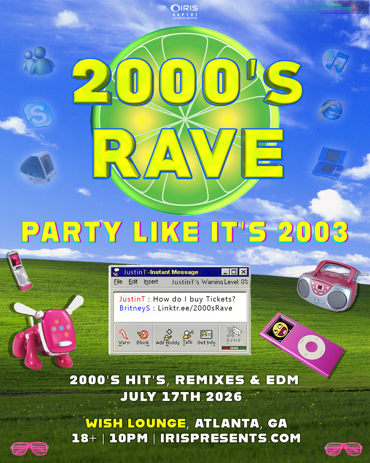 2000s Rave at Wish Lounge Friday, Jul 17, 2026