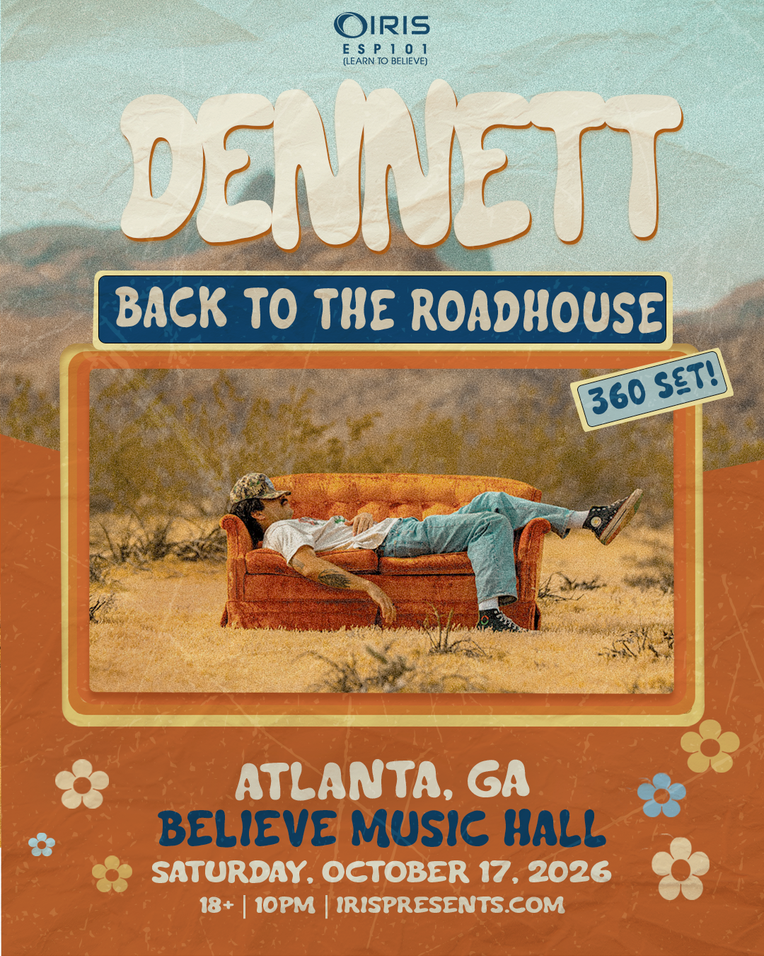 Dennett at Believe Music Hall Saturday, Oct 17, 2026
