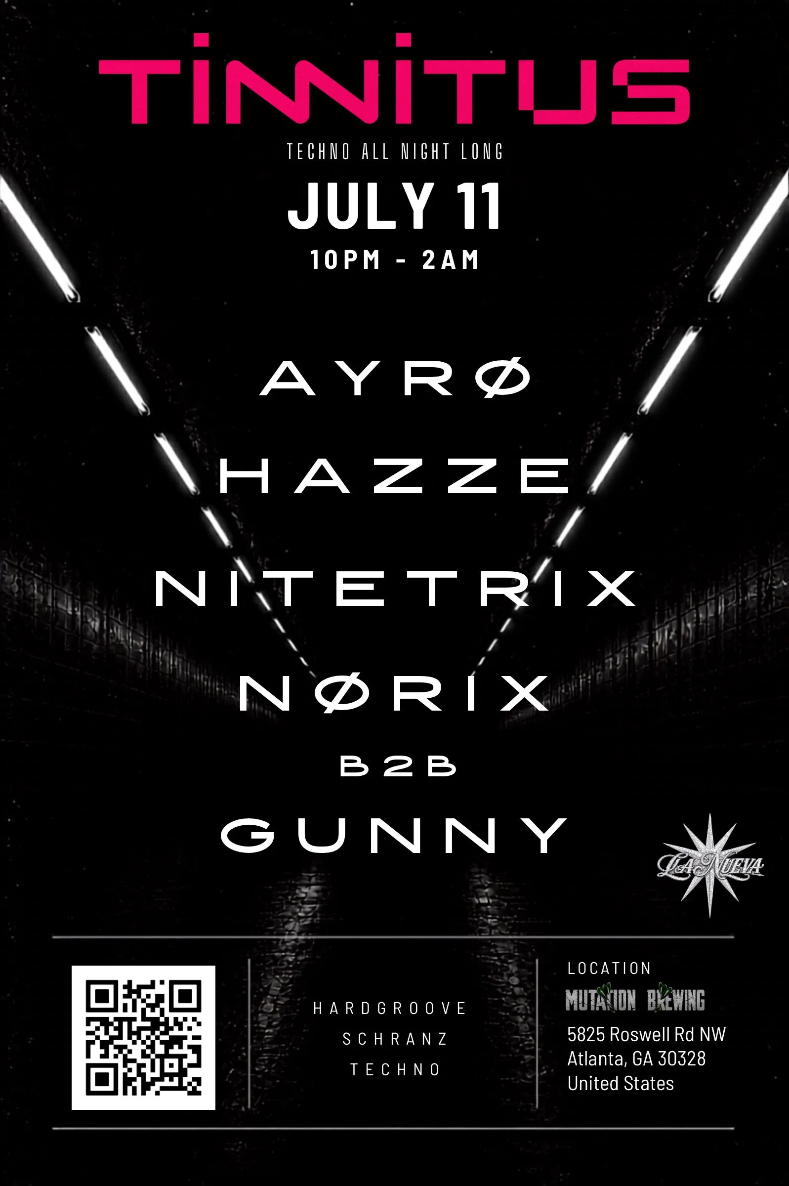 Tinnitus at Mutation Brewing Saturday, Jul 11, 2026