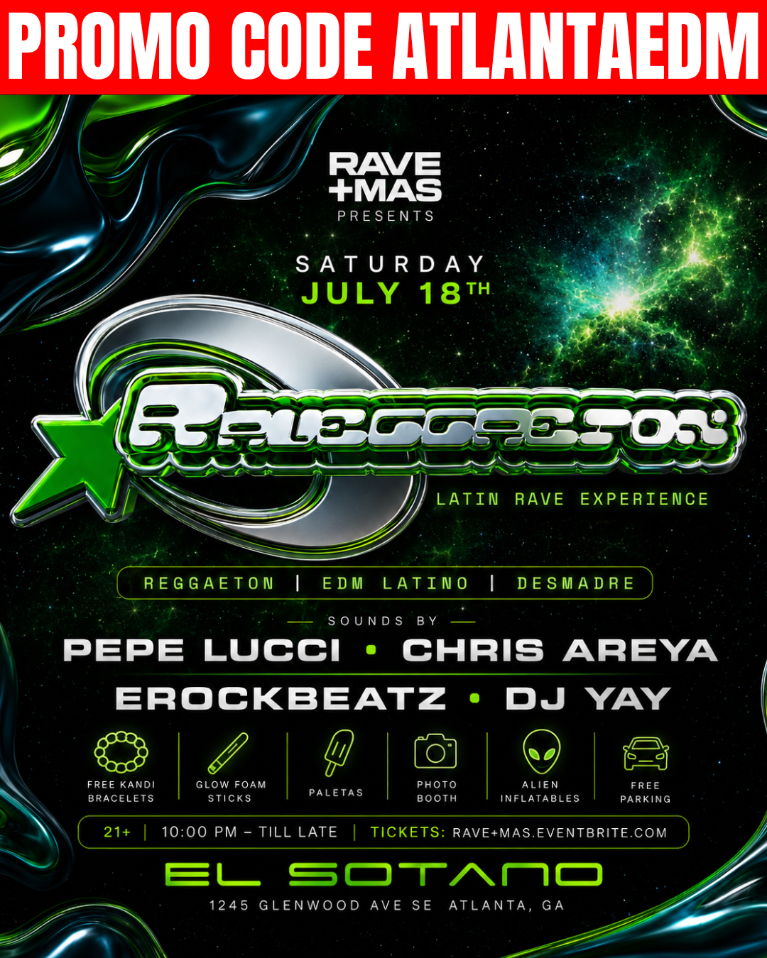 Raveggaeton at El Sotano Saturday, Jul 18, 2026
