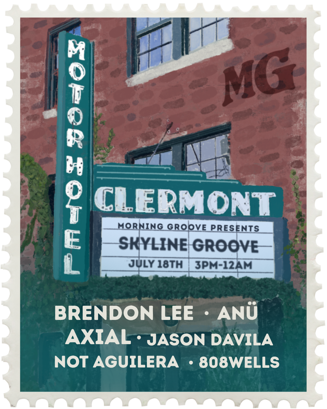 Morning Groove: Skyline Groove at Hotel Clermont Rooftop Saturday, Jul 18, 2026