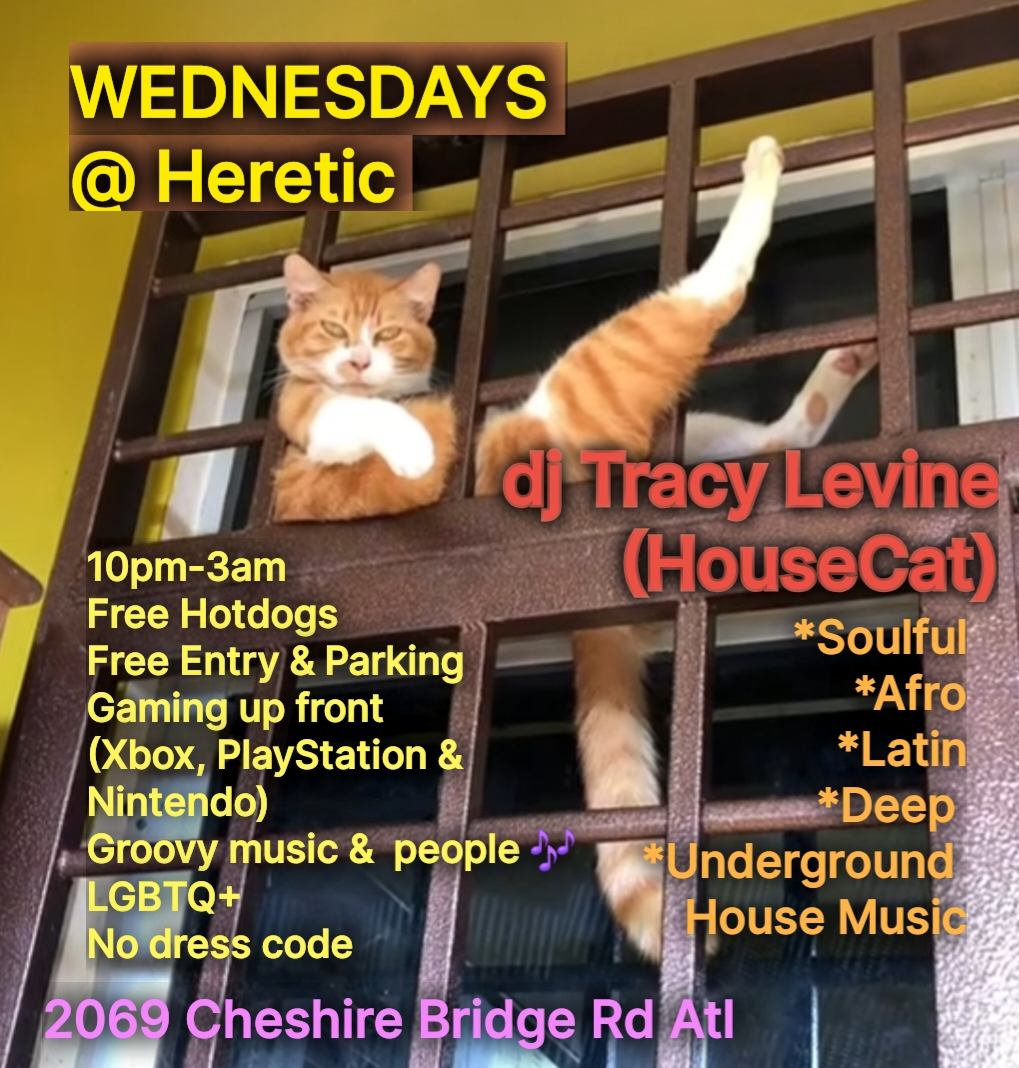 DJ Tracy Levine at Heretic Wednesday, July 22, 2026