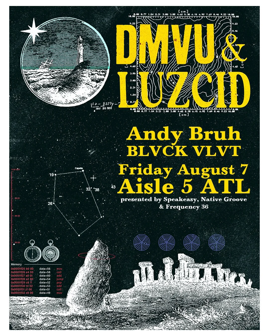 DMVU and Luzcid at Aisle 5 Friday, Aug 7, 2026