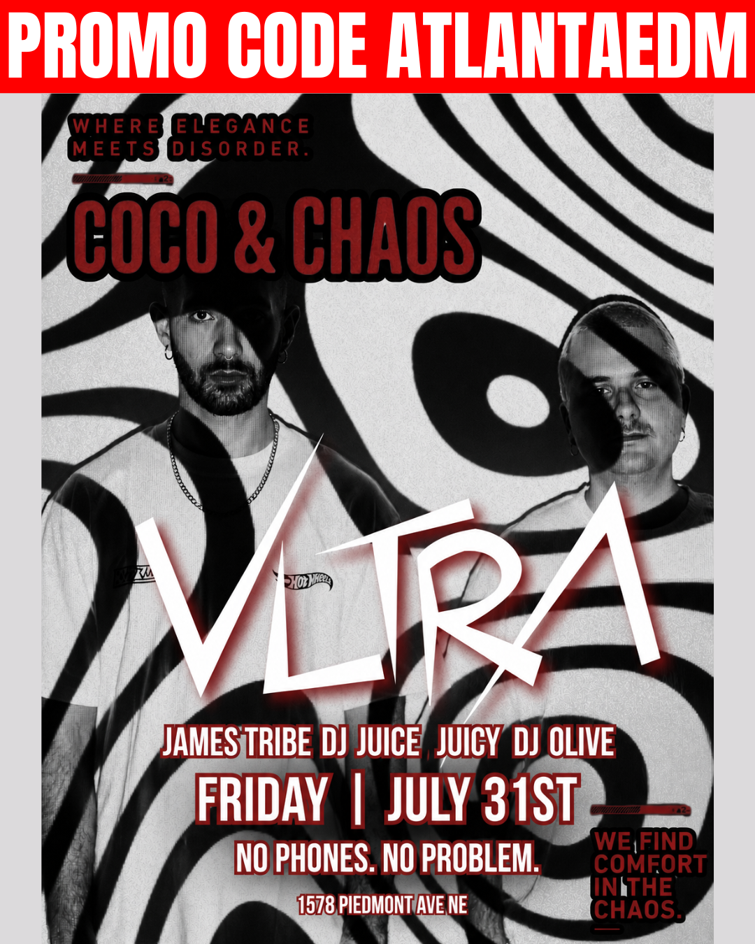 Coco &amp; Chaos: Vltra at Smith's Olde Bar Friday, Jul 31, 2026