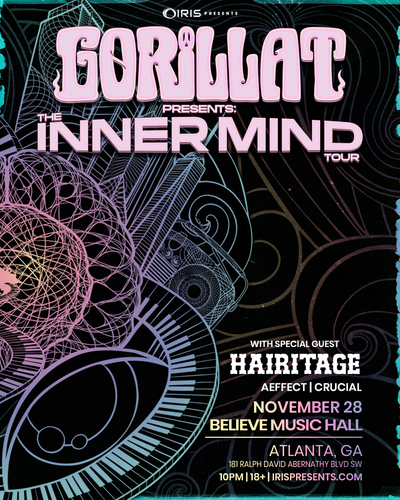 GorillaT at Believe Music Hall Saturday, Nov 28, 2026