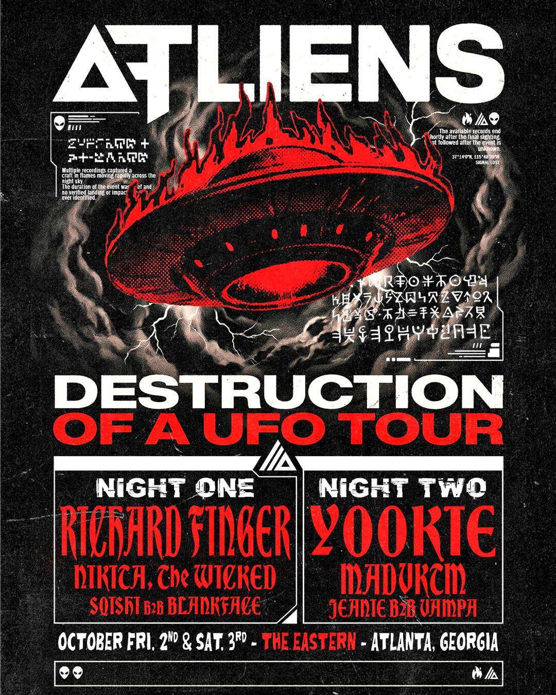 Atliens at The Eastern October 2-3, 2026