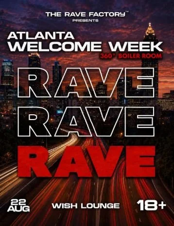 The Rave Factory: 360 Boiler Room Rave at Wish Lounge Saturday, Aug 22, 2026