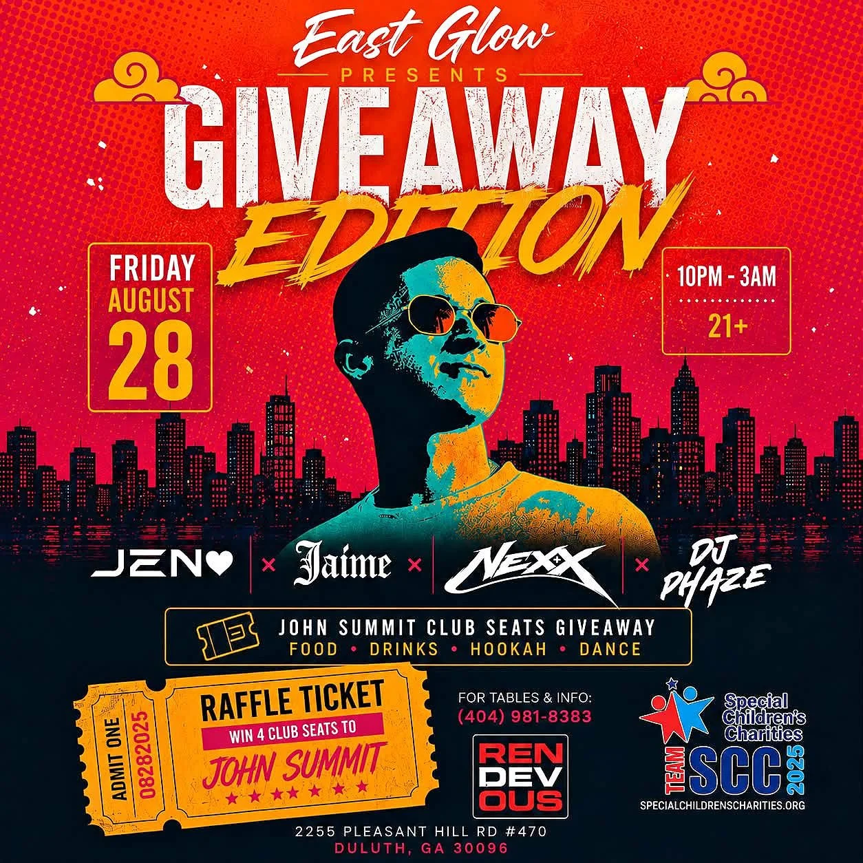 East Glow Charity Show at Rendezvous Friday, Aug 28, 2026