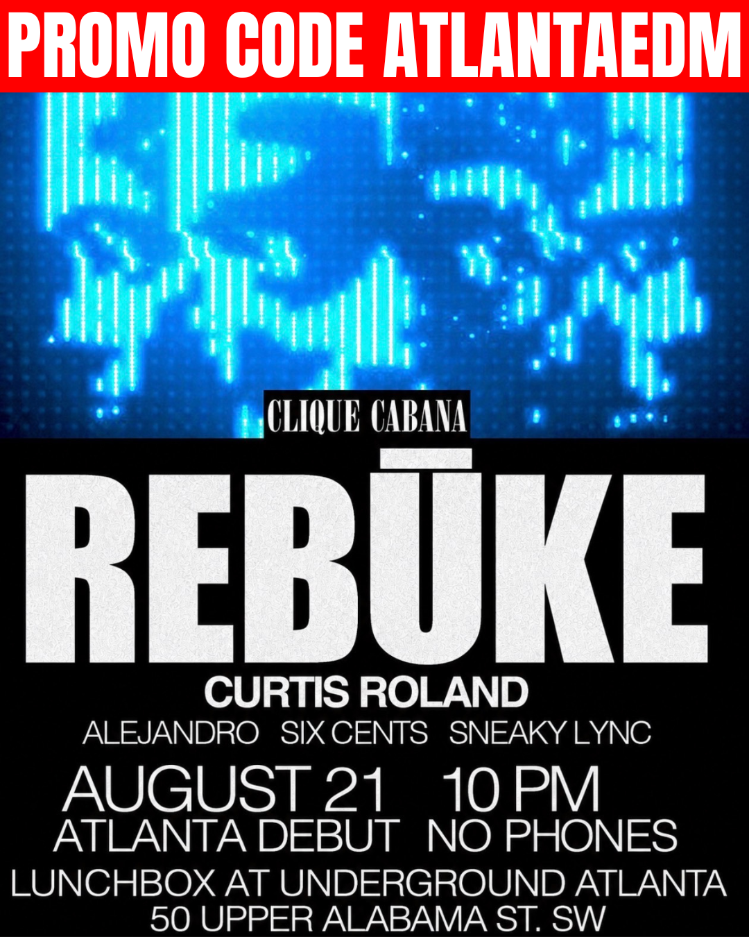 Clique Cabana: Rebuke at Lunchbox Friday, Aug 21, 2026