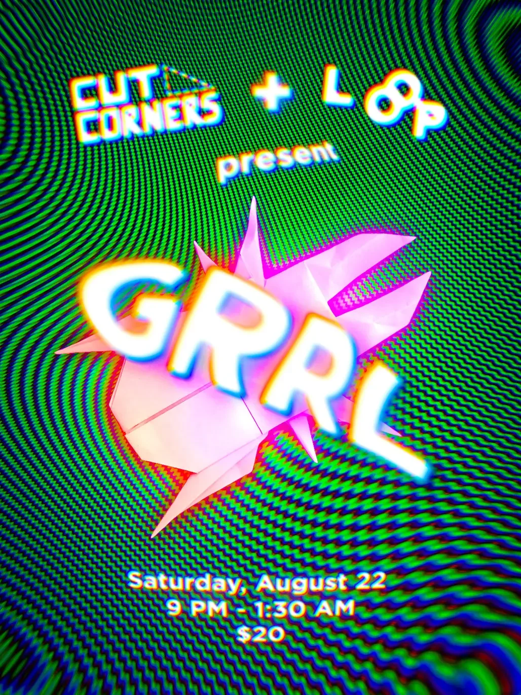 Cut Corners x Loop: GRRL at Goat Farm Saturday, Aug 22, 2026