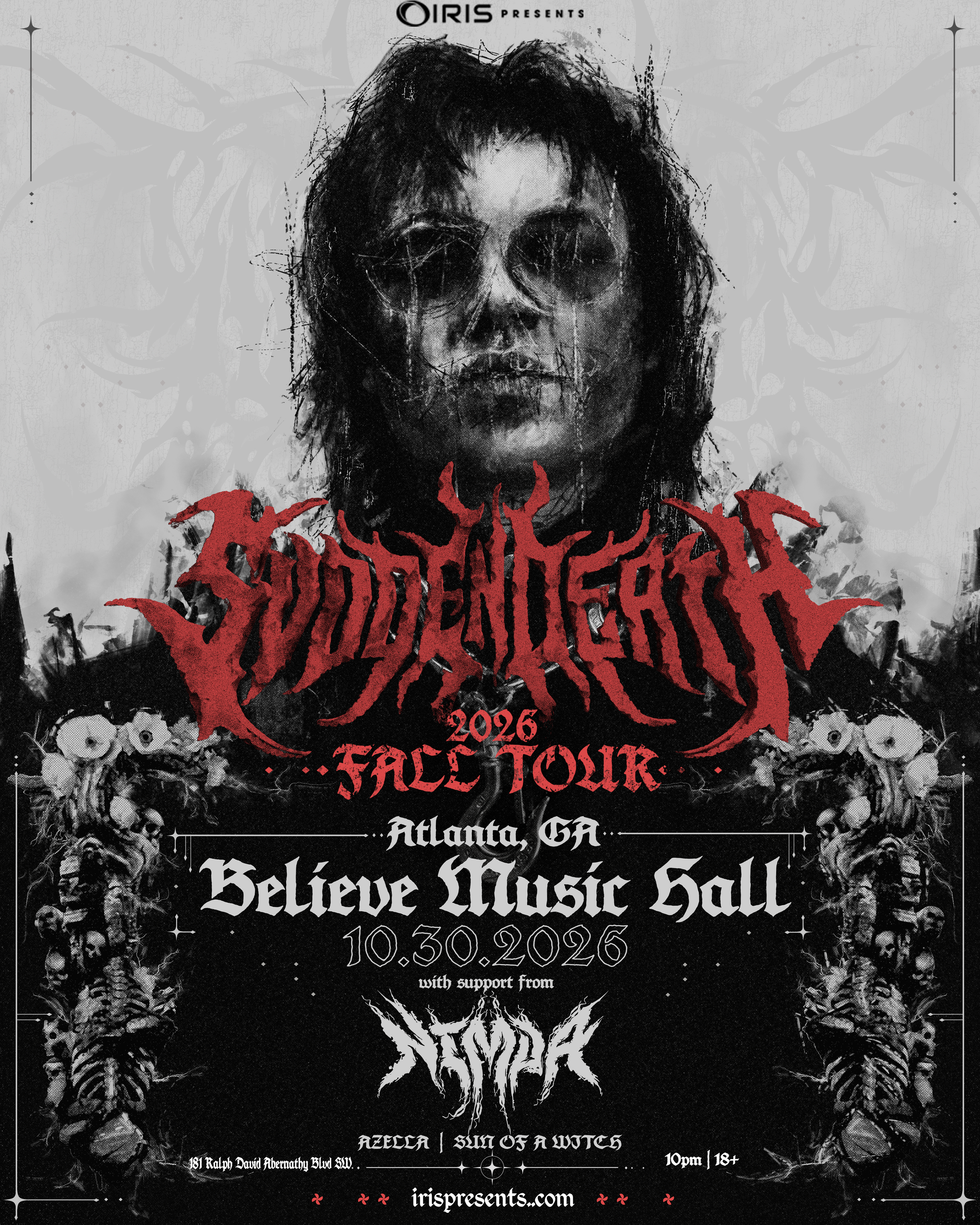 Svdden Death at Believe Music Hall Friday, Oct 30, 2026