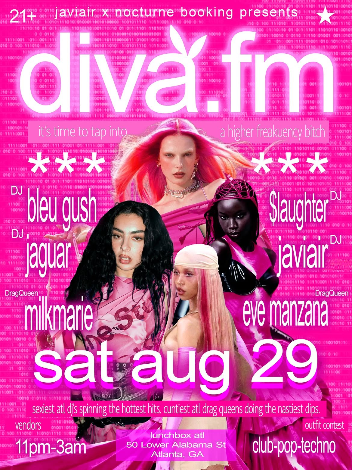 DIVA.FM at Lunchbox Saturday, Aug 29, 2026