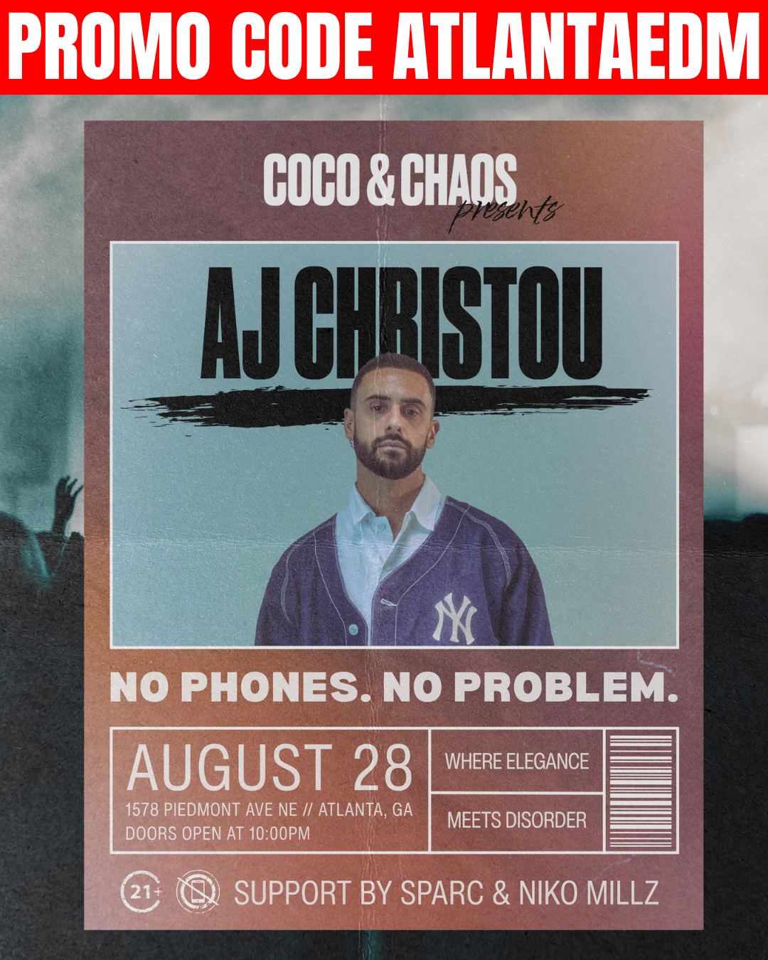 Coco &amp; Chaos: AJ Cristou at Smith's Olde Bar Friday, Aug 28, 2026