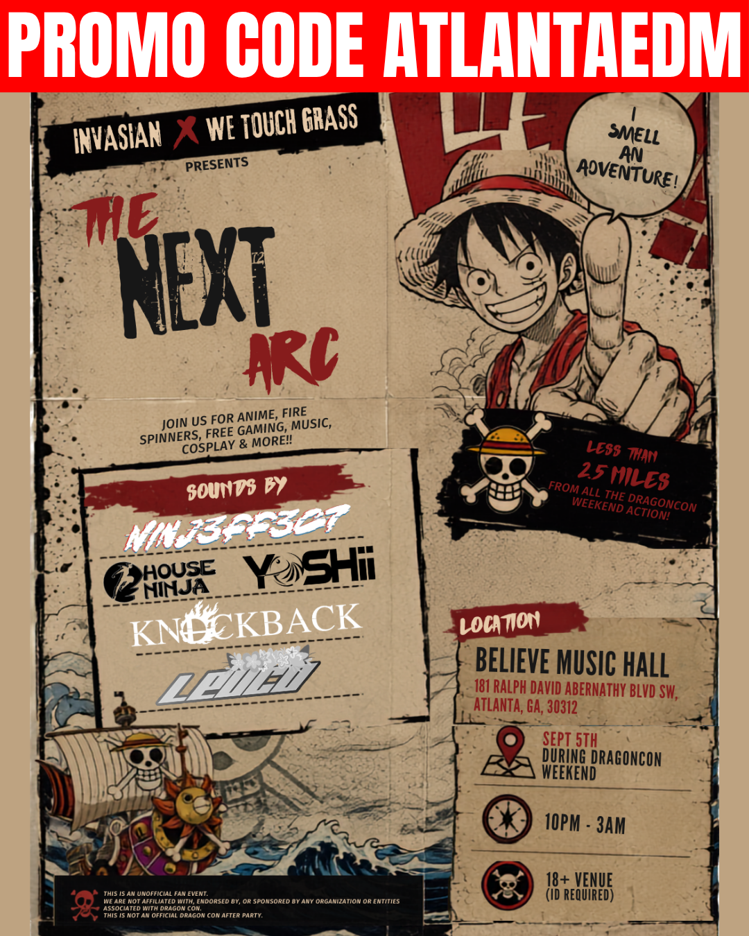 InvAsian: The Next Arc at Believe Music Hall Saturday, Sep 5, 2026