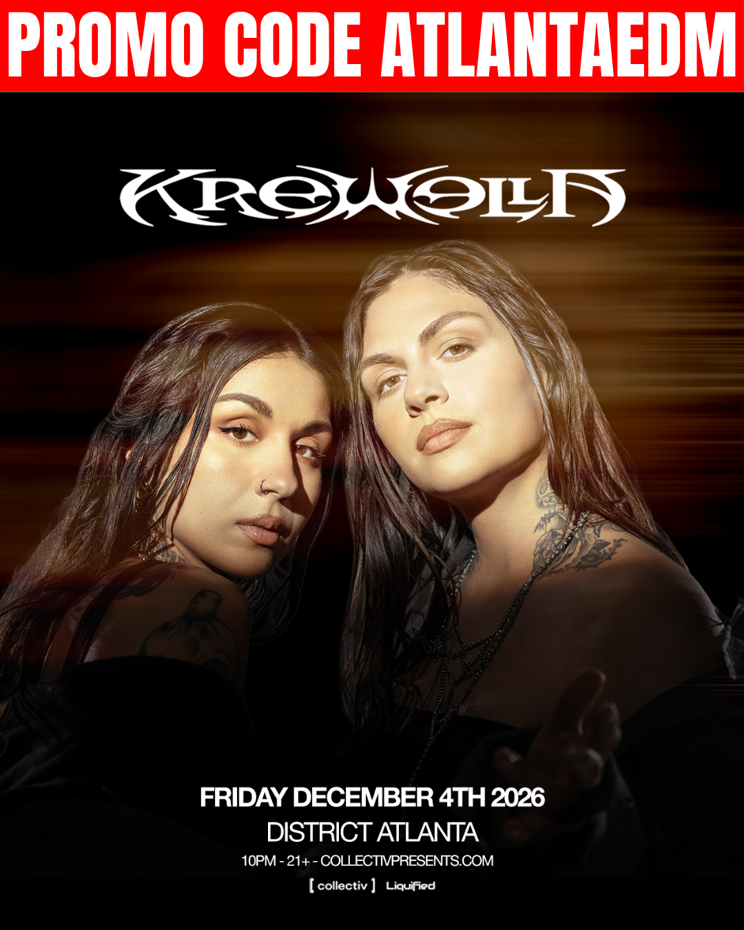 Krewella at District Friday, Dec 4, 2026