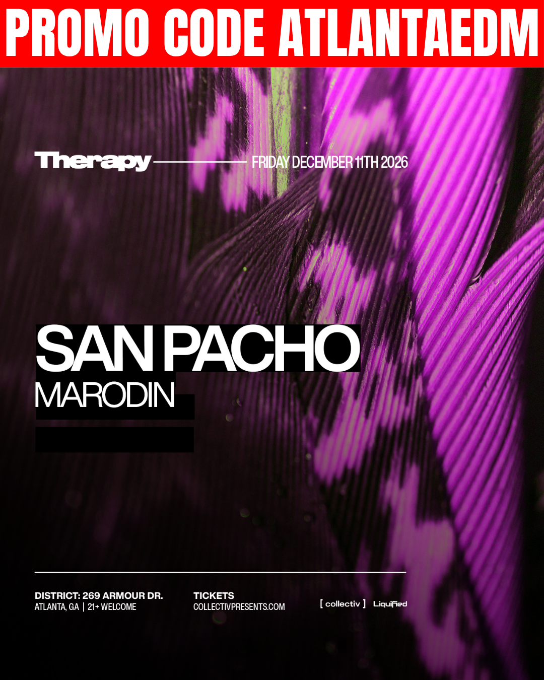 San Pacho at District Friday, Dec 11, 2026