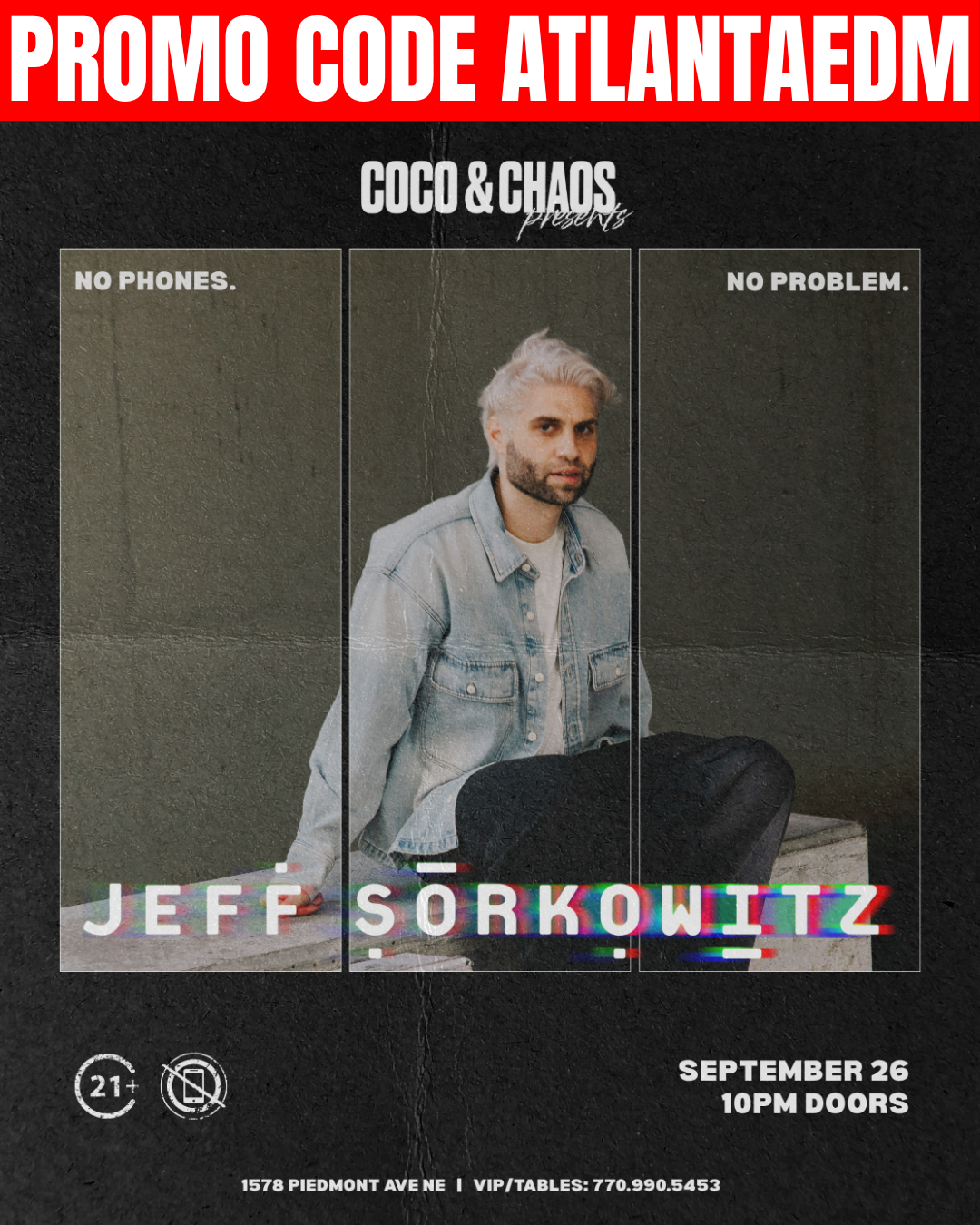 Coco &amp; Chaos: Jeff Sorkowitz at Smith's Olde Bar Saturday, Sep 26, 2026