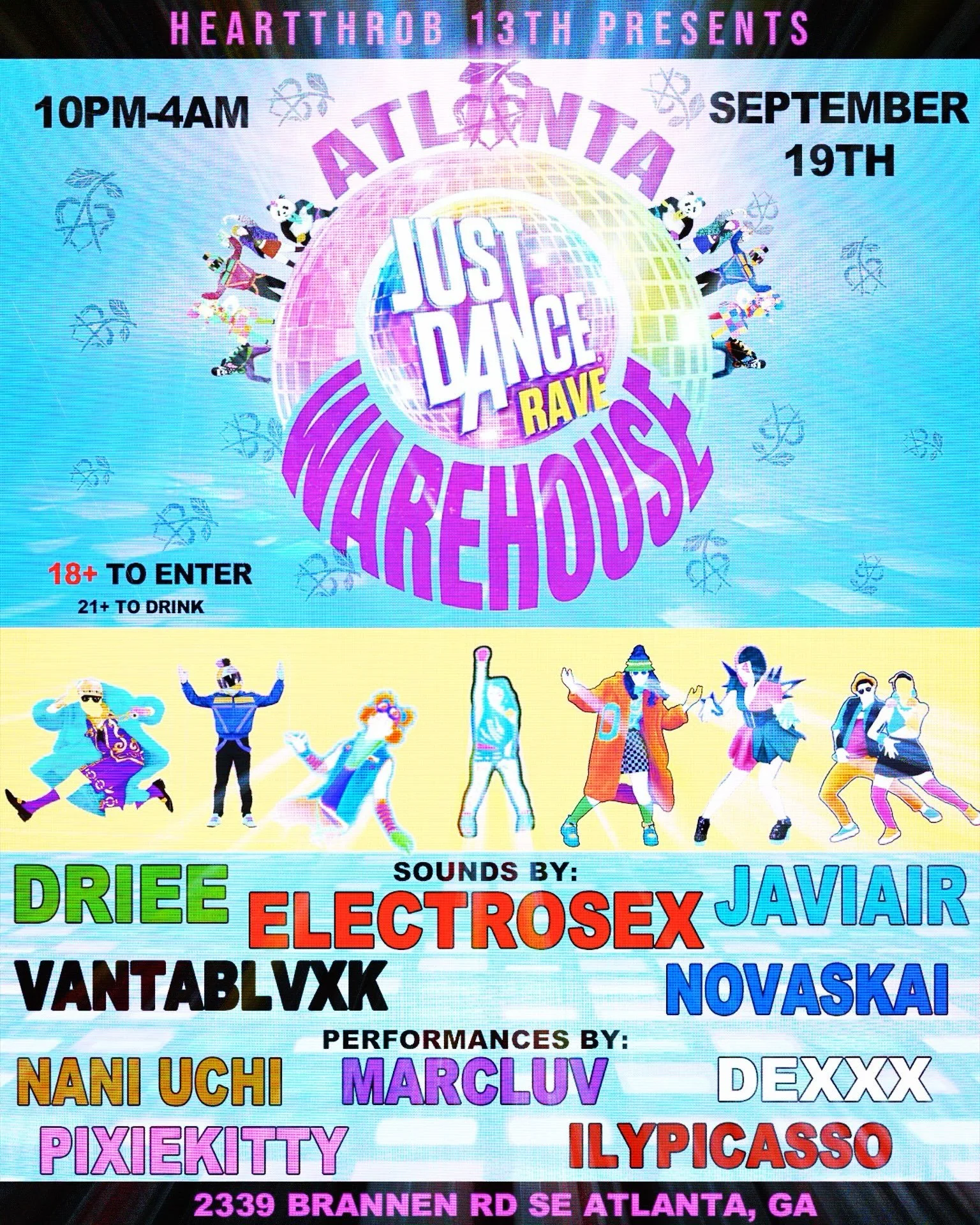 Just Dance Rave at DWH Studio Saturday, Sep 19, 2026