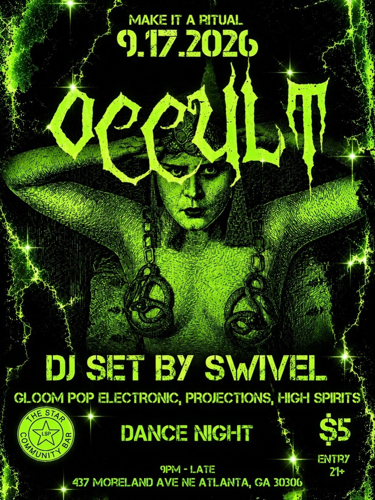 Occult: Swivel at Star Bar Thursday, Sep 17, 2026