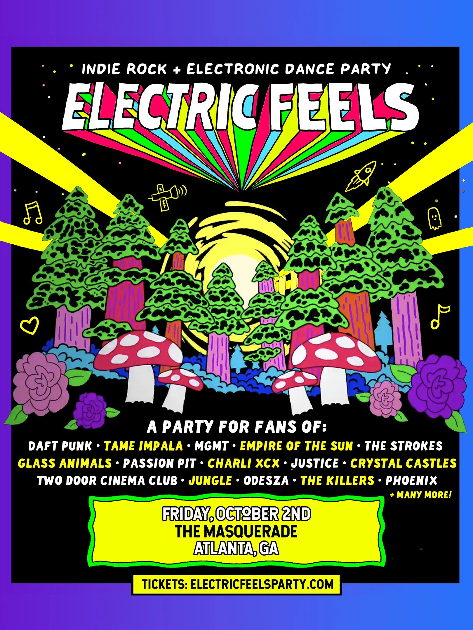 Electric Feels at The Masquerade Friday, Oct 2, 2026