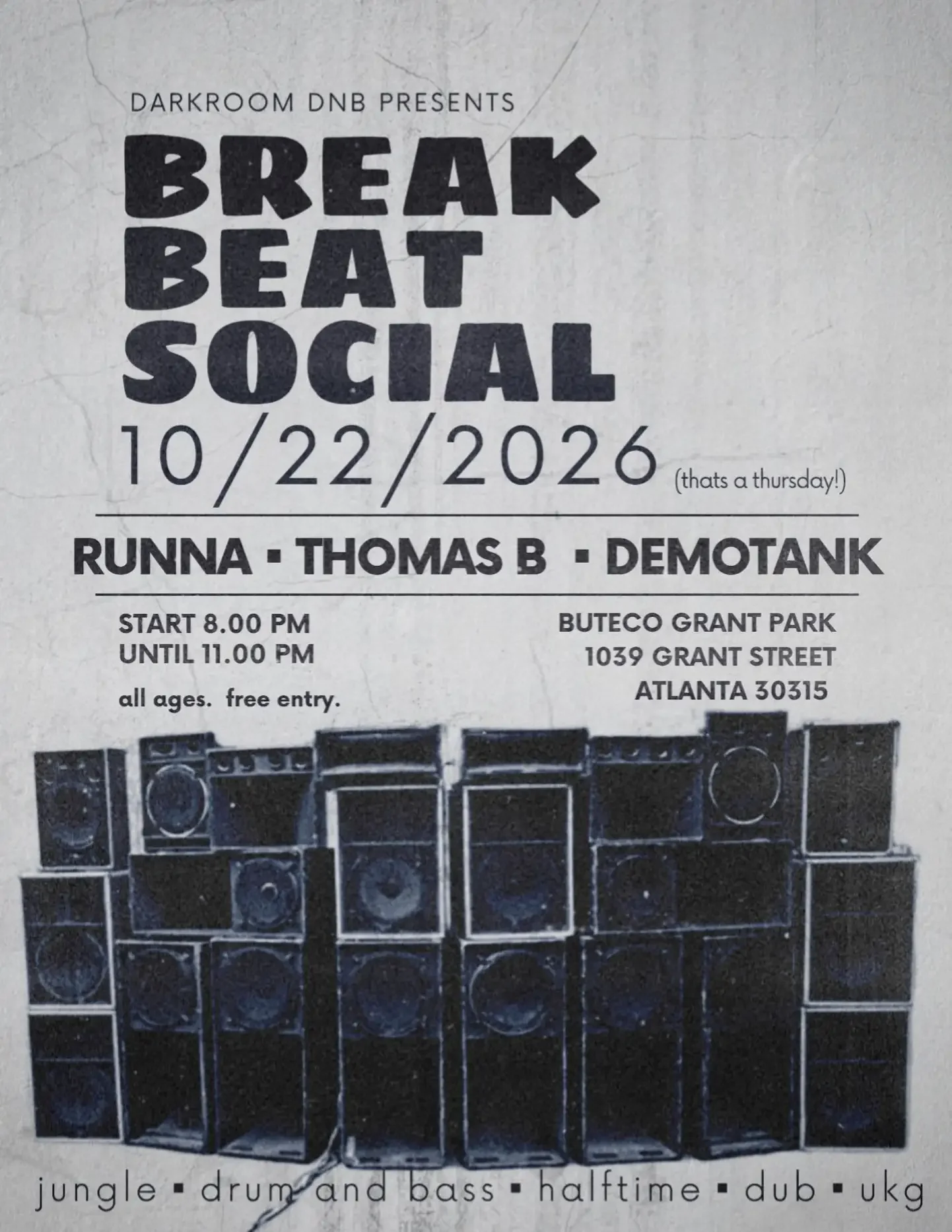 Breakbeat Social at Buteco Thursday, Oct 22, 2026