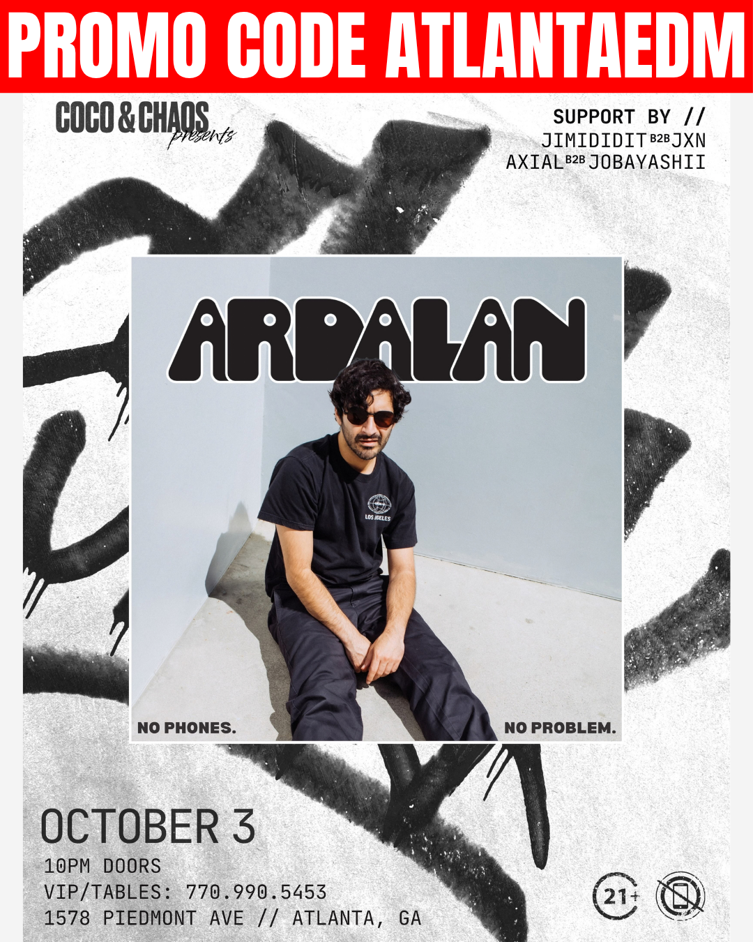 Coco &amp; Chaos: Ardalan at Smith's Olde Bar Saturday, Oct 3, 2026