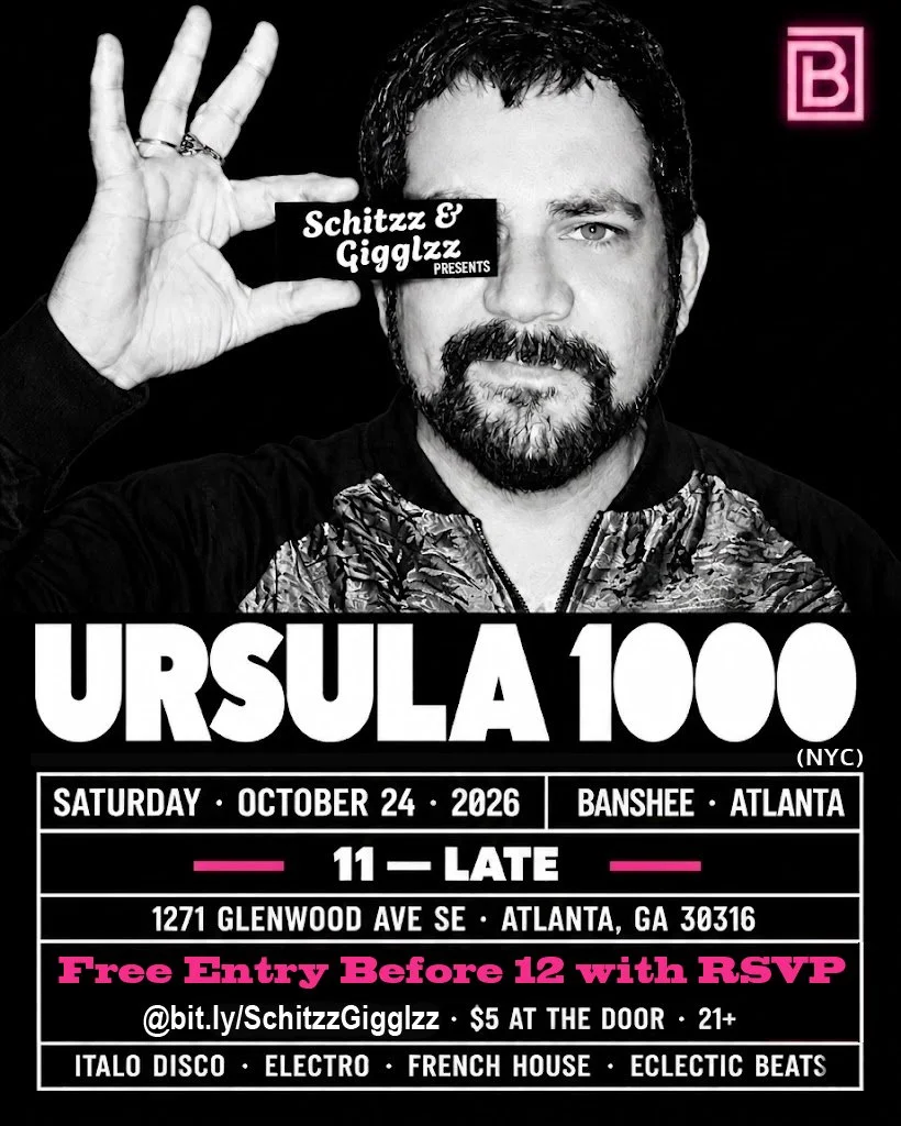 Schitzz &amp; Gigglzz Launch Party with Ursula 1000 at Banshee Saturday, Oct 24, 2026