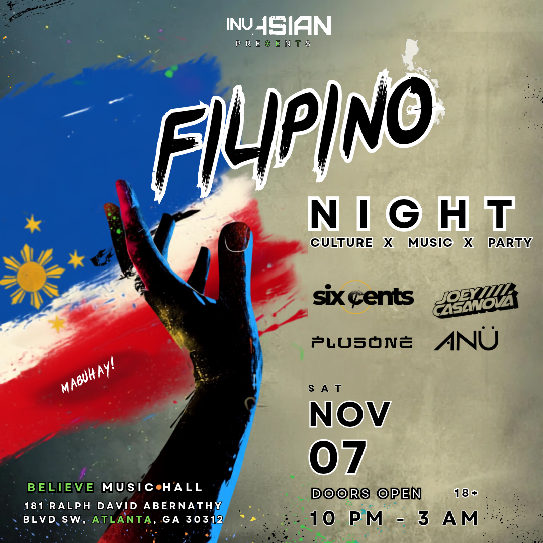 InvAsian X Iris: Filipino Night at Believe Music Hall Saturday, Nov 7, 2026