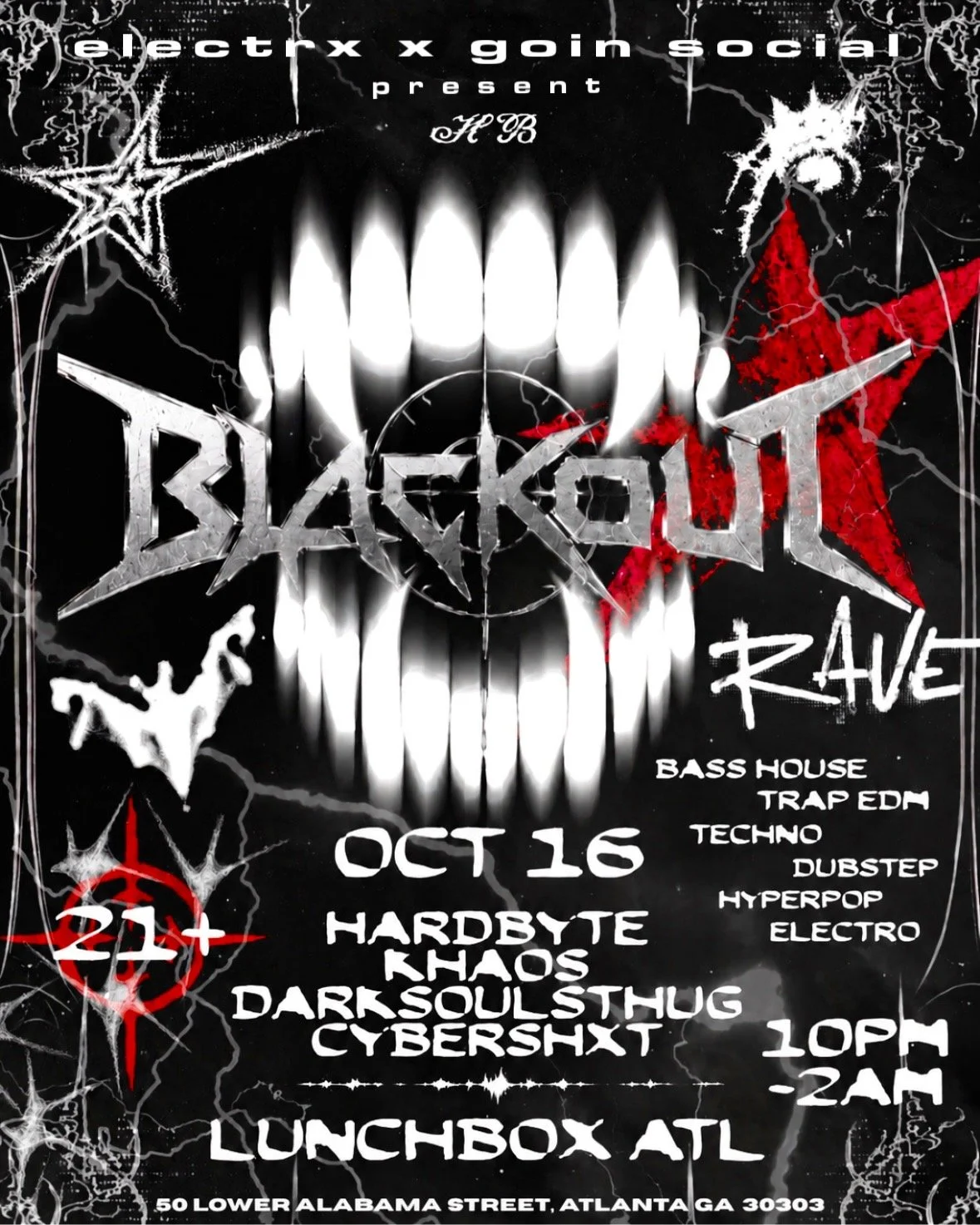 Goin Social x Electrx Present: BLACKOUT at Lunchbox Friday, Oct 16, 2026