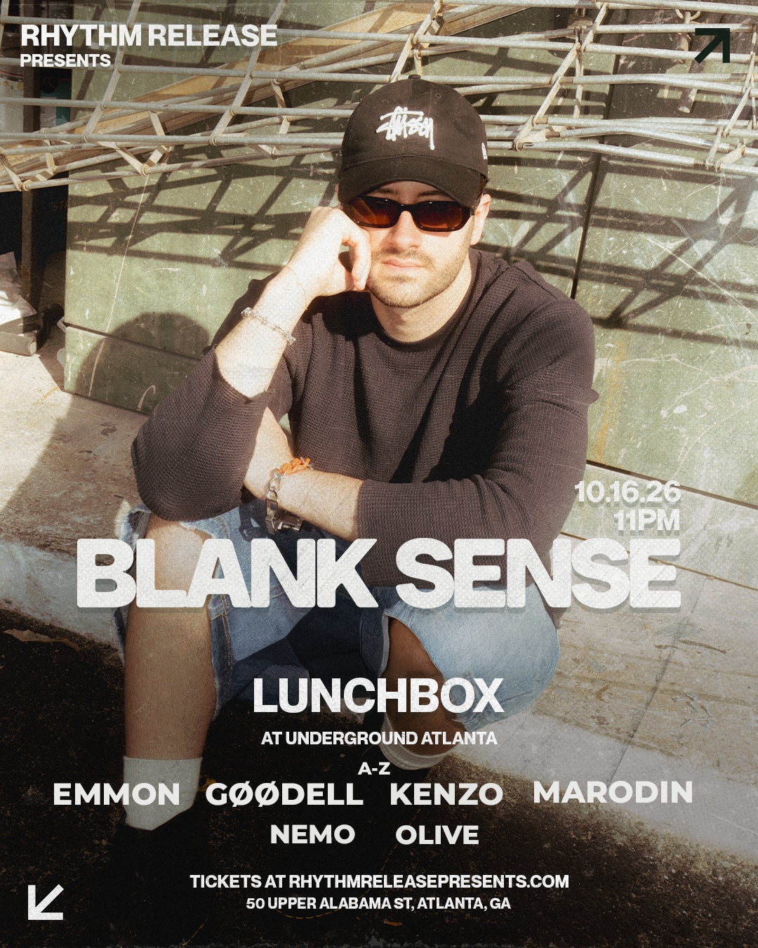 Rhythm Release: Blank Sense at Lunchbox Friday, Oct 16, 2026