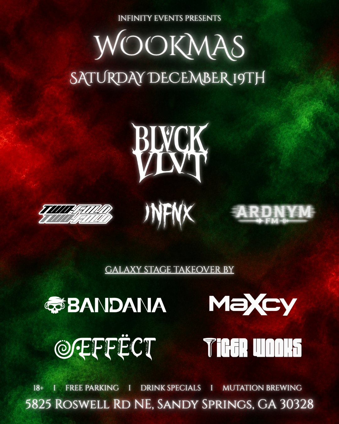 Infinity Events at Mutation Brewing Saturday, Dec 19, 2026