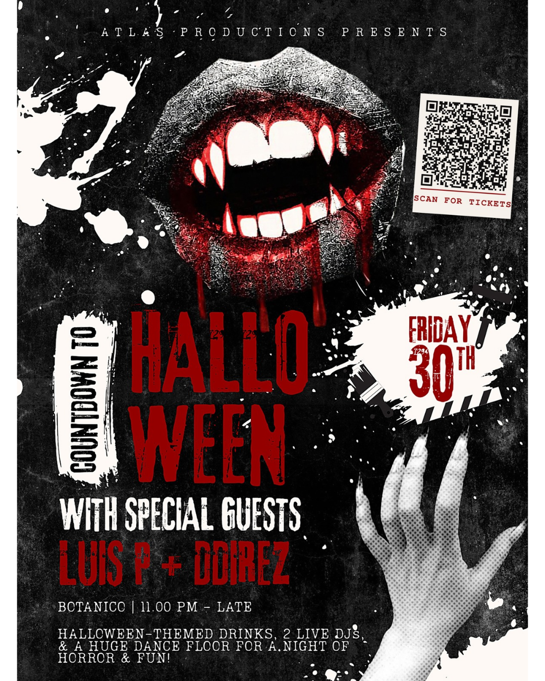 Countdown to Halloween at Botanico Friday, Oct 30, 2026