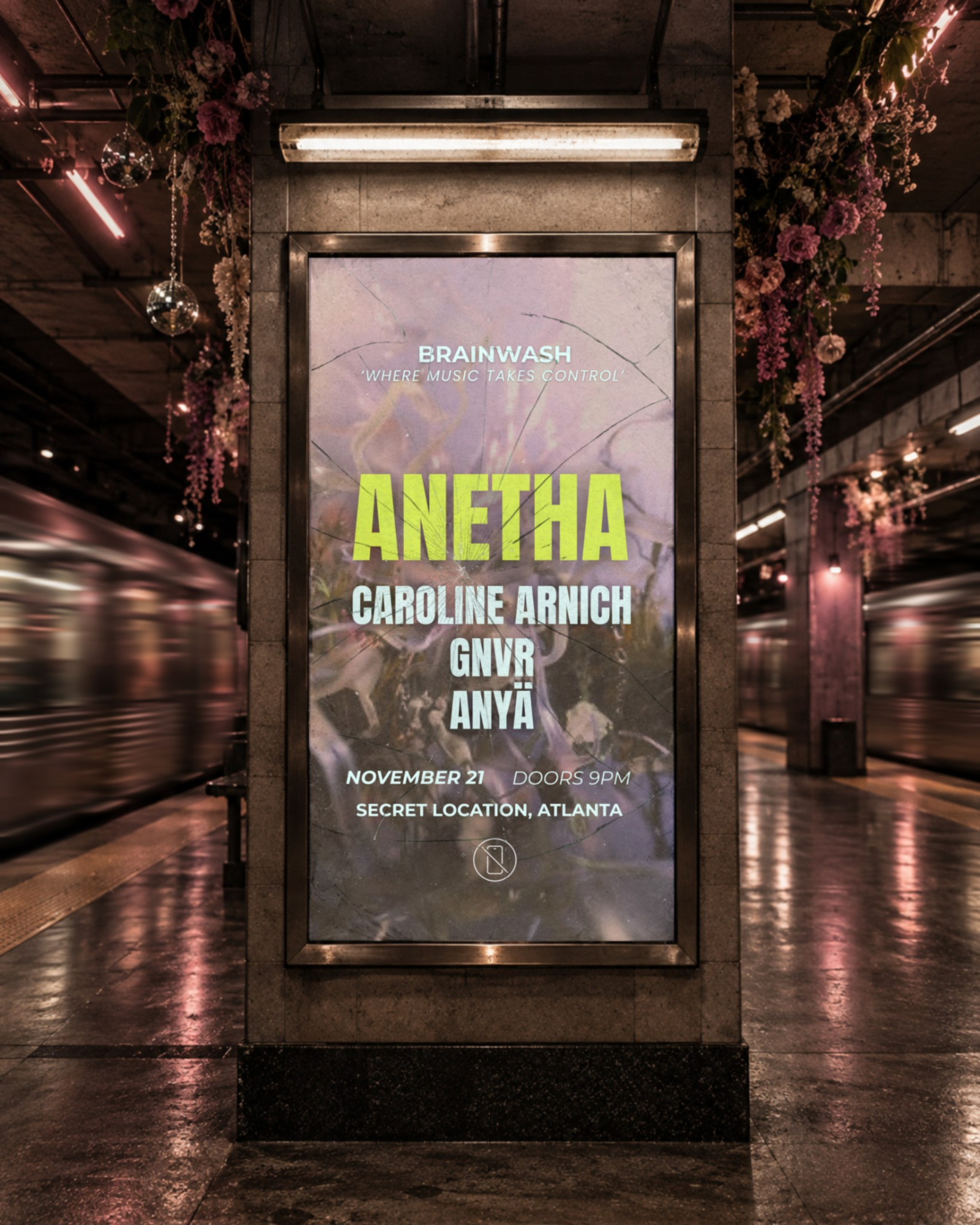 Brainwash: Anetha in Atlanta, GA Saturday, Nov 21, 2026