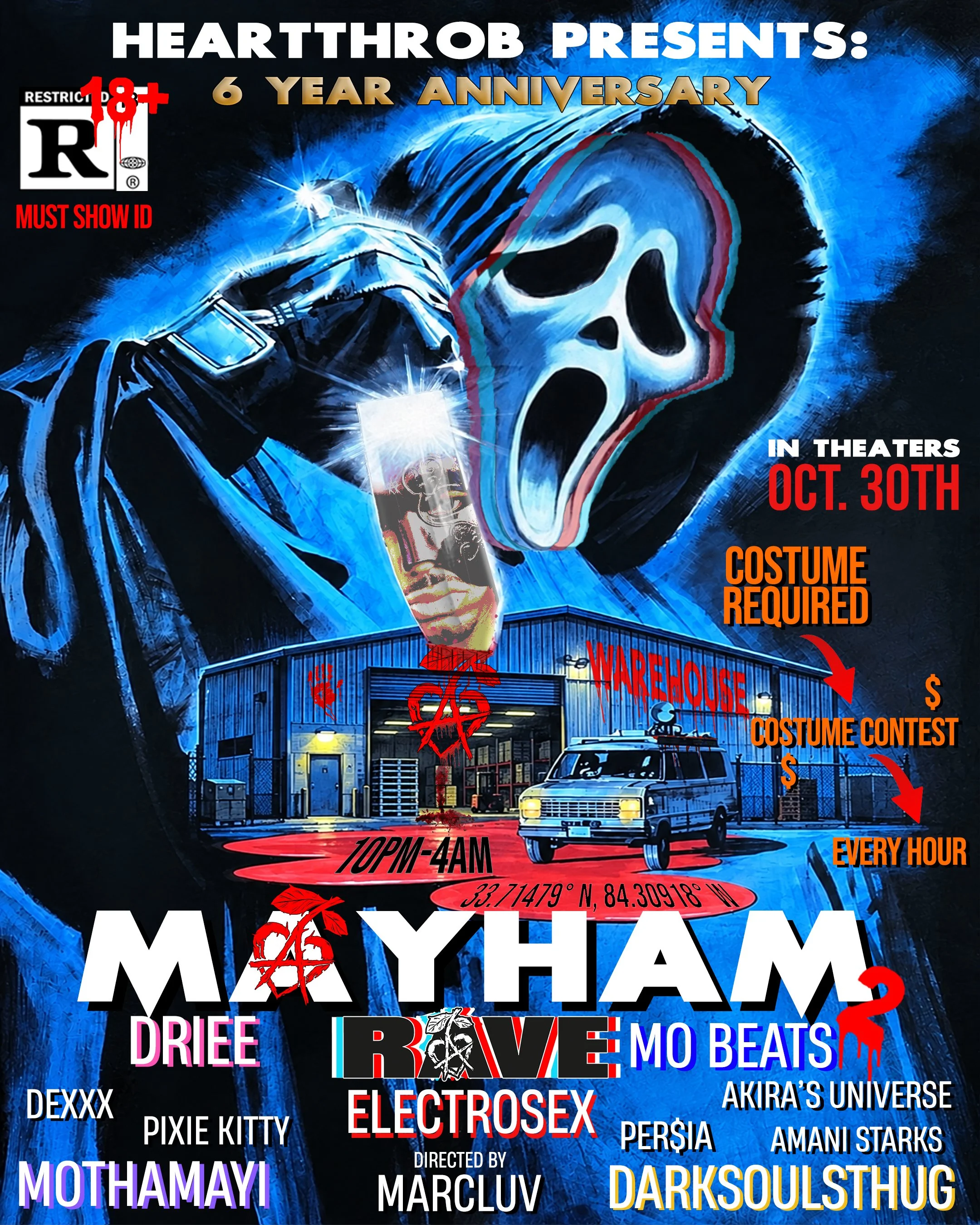 Heartthrob: Warehouse Mayhem Rave 2 in Atlanta, GA Friday, Oct 30, 2026