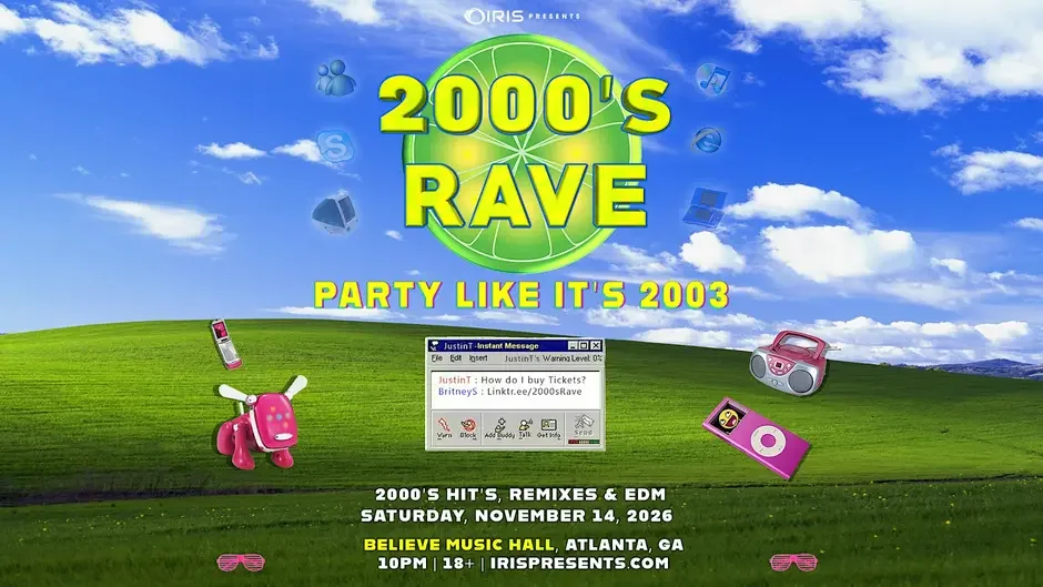 2000s Rave at Believe Music Hall Saturday, Nov 14, 2026