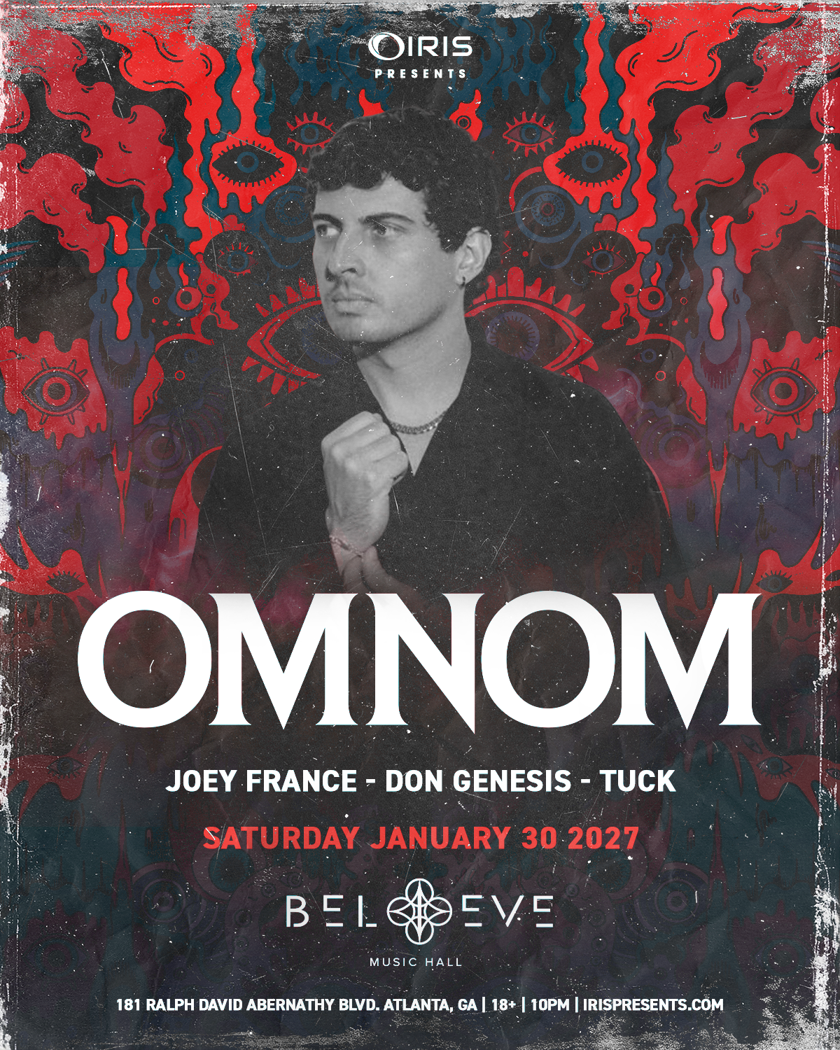 Omnom at Believe Music Hall Saturday, Jan 30, 2027